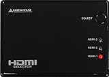 グリーンハウス Deep Color/3D映像 フルHD映像対応 HDMI切換器 3台用 リモコン付 Input3+Output1ポート GH-HSW301