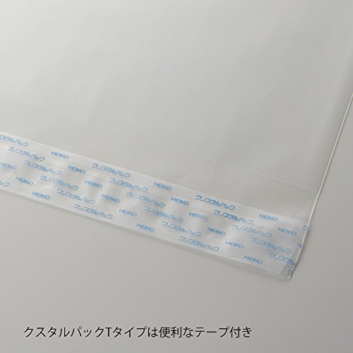 シモジマ ヘイコー 透明 OPP袋 クリスタルパック テープ付 15×25cm 100枚 T15-25 006742200