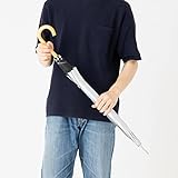 日傘 長傘 メンズ レディース 遮熱 遮光 ワンタッチ 大きい ジャンプ傘 親骨60cm 直径106cm ＜ひんやり傘＞ 晴雨兼用 UPF50+ UVカット【LIEBEN-0102】 (シルバー／ブラック)