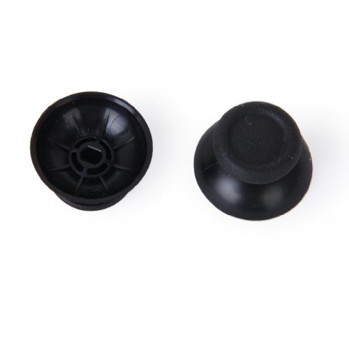 【ノーブランド品】PS4用 コントローラー用サムスティック 交換用 ブラック