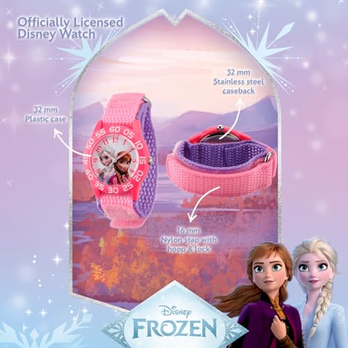 Disney（ディズニー）キッズ Frozen アナと雪の女王 アンナ ステンレス スチール ウォッチ ピンク2 並行輸入品