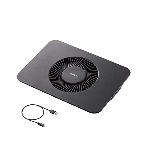 エレコム ノートパソコン冷却台 PS3 PS4 横置き 大型ファン 17インチまで対応 ブラック SX-CL21LBK