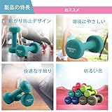 PROIRON ダンベル 3kg 2個セット エクササイズ ネオプレンゴムコーティング [筋力トレーニング 筋トレ シェイプアップ 鉄アレイ 鉄アレー]