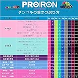 PROIRON ダンベル 3kg 2個セット エクササイズ ネオプレンゴムコーティング [筋力トレーニング 筋トレ シェイプアップ 鉄アレイ 鉄アレー]