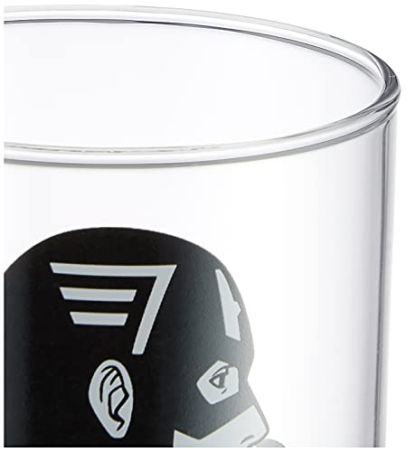 MARVEL(マーベル) 「 キャプテンアメリカ 」 グラスタンブラー(LSシリーズ) 390ml クリア・モノトーン SAN2914-1