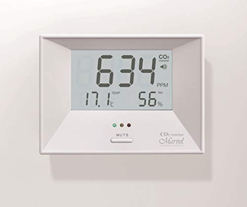CO2モニター マーベル001 二酸化炭素濃度測定器・温湿度計付き 高精度 光学式NDIRデュアルビームセンサー換気対策 感染症対策