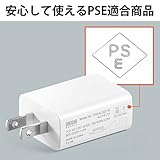 サンワダイレクト ACアダプター 5V 2A 1ポート 【PSD認証】 USB 変換 コンセント 充電器 小型 薄型 ホワイト 700-AC021W