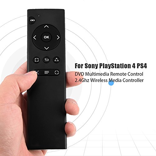 Fosa ワイヤレスコントローラ ソニープレイステーション4 PS4 DVDマルチメディアリモートコントロール 2.4Ghzワイヤレスメディアコントローラ 受信機付き