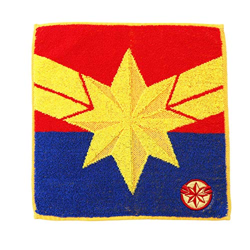 丸眞 ハンドタオル MARVEL マーベル キャプテンマーベル 25×25cm マーク キャプテン アップリケ刺繍 2505020600