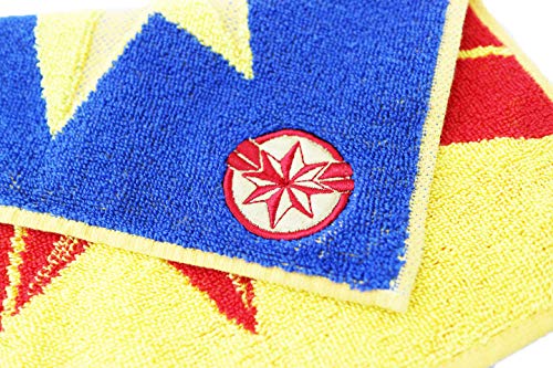 丸眞 ハンドタオル MARVEL マーベル キャプテンマーベル 25×25cm マーク キャプテン アップリケ刺繍 2505020600
