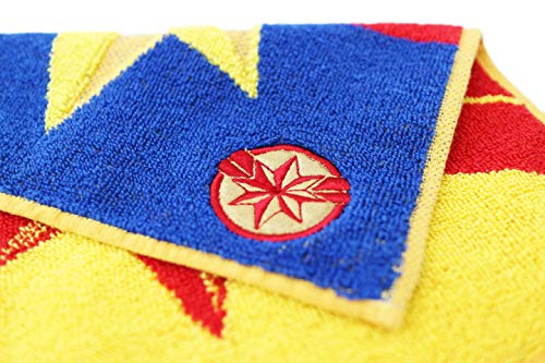丸眞 ハンドタオル MARVEL マーベル キャプテンマーベル 25×25cm マーク キャプテン アップリケ刺繍 2505020600
