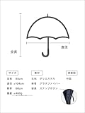 assa 日傘 メンズ 長傘 大きい 晴雨兼用 男性用 遮熱効果 熱中症対策 遮光 100% UVカット グラスファイバー ワンタッチ ジャンプ傘 FJ (FJ172/グレー)
