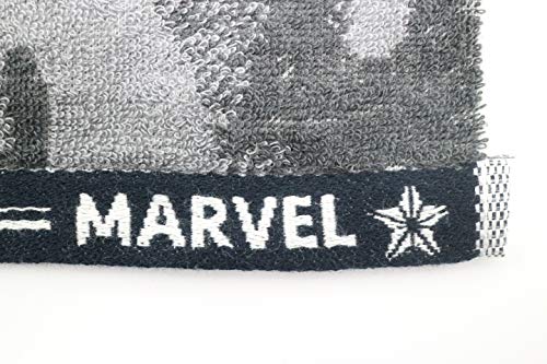 丸眞 フェイスタオル Marvel マーベル ロゴ 34×80cm カモフラージュロゴ 綿100% 2505022600