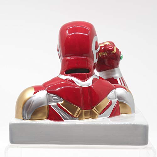 サンアート MARVEL(マーベル) 「アイアンマン」 貯金箱 インフィニティストーン レッド 14cm SAN3232