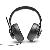 JBL QUANTUM 200 ゲーミングヘッドセット 軽量設計 オーバーイヤーヘッドホン フリップアップマイク DISCORD認定 3.5mmオーディオ接続 PCスプリッター付属