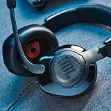 JBL QUANTUM 200 ゲーミングヘッドセット 軽量設計 オーバーイヤーヘッドホン フリップアップマイク DISCORD認定 3.5mmオーディオ接続 PCスプリッター付属