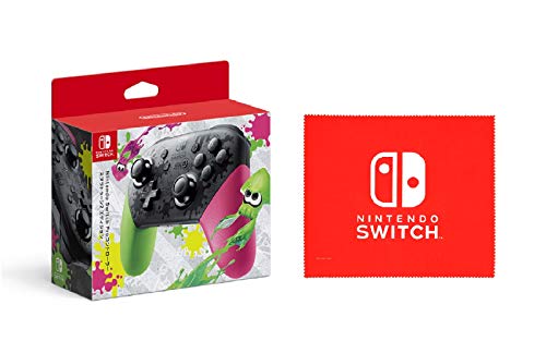 【任天堂純正品】Nintendo Switch Proコントローラー スプラトゥーン2エディション (【Amazon.co.jp限定】Nintendo Switch ロゴデザイン マイクロファイバークロス 同梱)