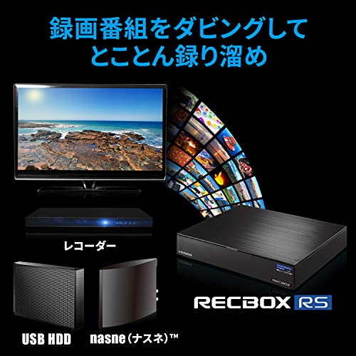 アイ・オー・データ ネットワークHDD 4TB RECBOX テレビ録画 スマホ視聴対応 nasne スカパー! 自動ダビング 日本メーカー 土日サポート HVL-RS4