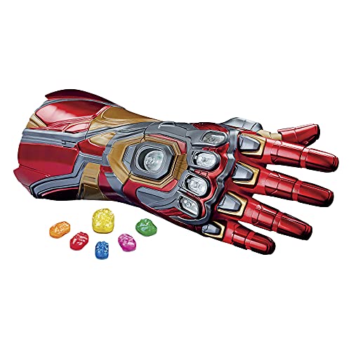 アベンジャーズ マーベル レジェンドシリーズ アイアンマン ナノガントレット 関節式電子拳 ライト付き 本物の映画サウンド 取り外し可能なインフィニティストーン