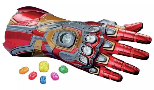 【Amazon.co.jp 限定】ハズブロ(HASBRO) MARVEL マーベルレジェンドシリーズ アベンジャーズ/エンドゲーム 電動 アイアンマン ナノ・ガントレット 可動関節付き 電子フィスト ライトと映画を忠実に再現したサウンド付き、取り外し可能なインフィニティ・ストーン付き F0196 正規品