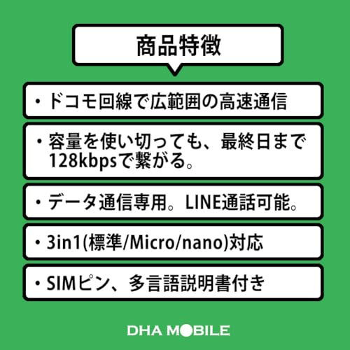 プリペイドsim 日本 simカード 180日間 30GB sim ドコモ通信網 docomo データ通信専用 4G LTE 3in1 (標準/マイクロ/ナノ) simフリー 端末のみ対応 多言語マニュアル付【Nippon SIM for Japan】