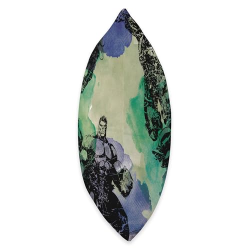 マーベル インクレディブル ハルク ブルースバナー グリーン 水彩 スローピロー 18x18 マルチカラー