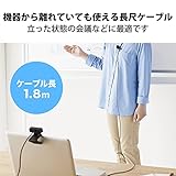 エレコム ピンマイク クリップ付き ウインドジャマー付 Φ3.5mm (4極) 変換ケーブル付 収納ポーチ付 1.8m ブラック HS-MC09BK