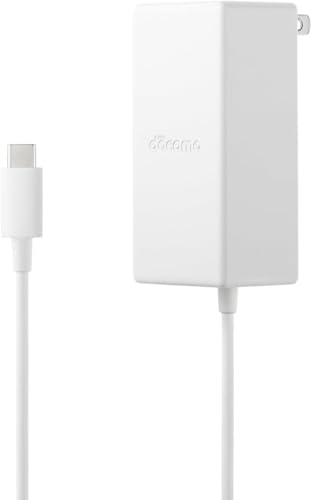ドコモ純正 ACアダプタ 08 Type-CtoCケーブル同梱 最大45W 急速充電 コンパクト iPhone16 Android Nintendo Switch スイッチ対応 1.2m