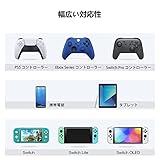 PS5用充電コード USB充電ケーブル (2m, ブラック) SLEIJAOOE ps5 コントローラー ケーブル 急速充電 Type USB C ケーブル PlayStation 5 コントローラー用