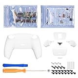 eXtremeRate ps5コントローラーBDM-010&BDM-020に対応用プログラムできる背面パドルプラスティック製ライズリマップキット、純色のps5コントローラーに対応用アップグレードボードと再設計されたバックケース&背面ボタンアタッチメント‐ps5本体ではない【ホワイト】