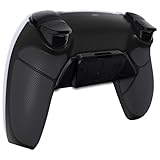 eXtremeRate ps5コントローラーBDM-010&BDM-020に対応用プログラムできる背面パドルプラスティック製RISE4リマップキット、ps5コントローラーに対応用アップグレードボードと黒いラバーグリップ付き再設計されたバックケース&4つの黒い背面ボタン‐ps5本体ではない【ブラック】