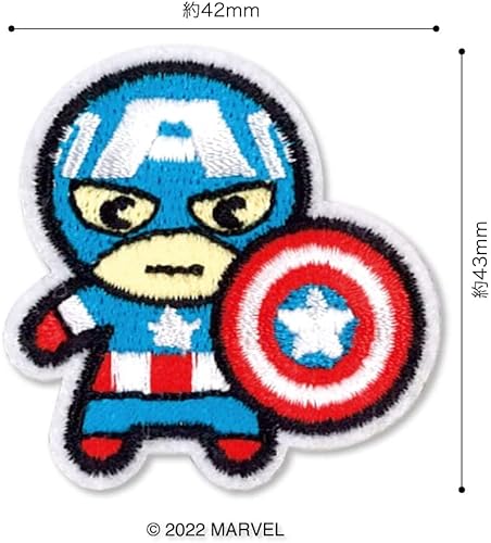 パイオニア MARVEL マーベル キャプテン・アメリカ ワッペン アイロン ・ シール 両用 タイプ ML450-ML21