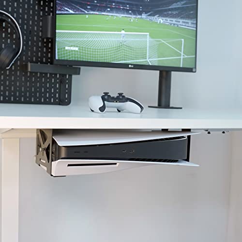 Monzlteck デスク下ホルダー PS5用 ステルスマウント プレイステーション5ディスク&デジタルエディションコンソールに対応