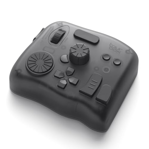 TourBox Elite[フラッグシップモデル] 左手デバイス Bluetooth 触覚フィードバック 動画 映画編集 ポスプロ モデリング 色調補正 写真加工 イラスト ブラインド操作 ClipStudioPaint Photoshop DaVinciResolve FCPX Premiere Filmora Lightroom Capcut AutoCAD 板タブ 液タブ マウス対応