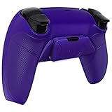 eXtremeRate ps5コントローラーBDM-010&BDM-020に対応用プログラムできる背面パドルラバーグリップ付き純色のプラスティック製RISE4リマップキット、ps5コントローラーに対応用アップグレードボードと再設計されたバックケース&背面ボタン4つ‐ps5本体ではない【ギャラクティックパープル】