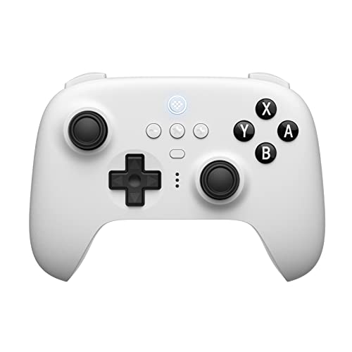 8bitdo ultimate 充電ドックを備えたBluetoothコントローラー、Switch/Switch 2 用のワイヤレスプロコントローラー、Windows、およびsteam Deck (White)