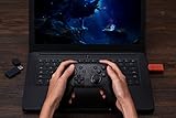 8BitDo ワイヤレス USB アダプター 2 スイッチ、Windows、Mac、Steam Deck、Raspberry Pi 用 Xbox シリーズ X & S コントローラー、Xbox One Bluetooth コントローラー、Switch Pro、PS5 コントローラーに対応 (Brown)
