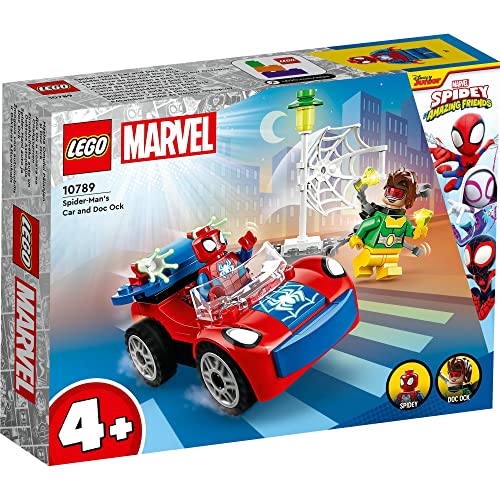 レゴ (LEGO) マーベル スパイディとすごいなかまたち スパイディのくるまとドック・オク おもちゃ 玩具 誕生日 プレゼント ブロック 知育 男の子 女の子 子供 4歳 5歳 6歳 乗り物 車 ミニカー 10789