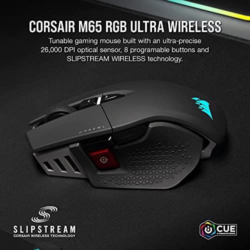 CORSAIR M65 RGB ULTRA WIRELESS チューニング可能 FPS ワイヤレスゲーミングマウス ブラック CH-9319411-AP2