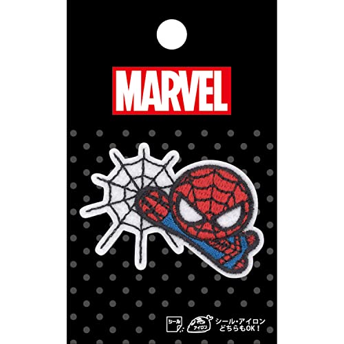 パイオニア(ワッペン) マーベル MARVEL ワッペン スパイダーマン 横49mm×縦36mm シール ・ アイロン 両用 接着 ML450-ML25