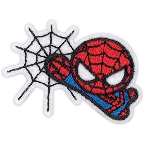 パイオニア(ワッペン) マーベル MARVEL ワッペン スパイダーマン 横49mm×縦36mm シール ・ アイロン 両用 接着 ML450-ML25