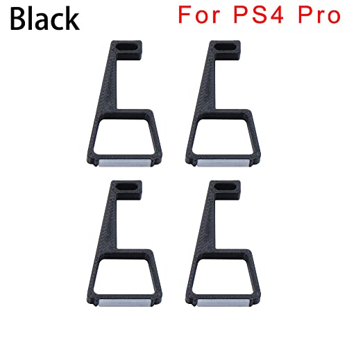4個セットfor PS 4/for PS4 SLIM/for PS4 PRO冷却フィート コンソール水平スタンド コンソール水平ホルダー デスクトップスタンド ゲーム機冷却スタンド ブラスチック製For プレイステーション4用ブラケット For PS4 For Slim Pro スリムプロフィートスタンドFor PS4 アクセサリースタンド ブラケット ブラック (PS4 PRO)