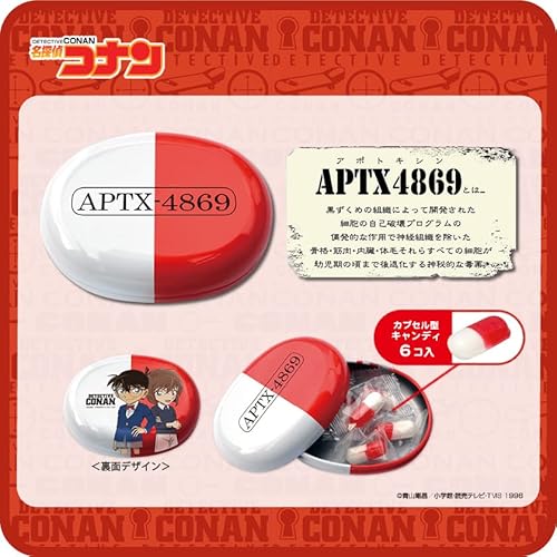 名探偵コナン アポトキシンキャンディ缶（江戸川コナン＆灰原哀）