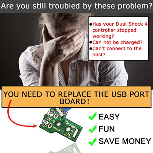 ZHUROUPU JDS-055/JDS-050 for PS4 の無線コントローラーのための演劇のための 12 Pin の屈曲ケーブルが付いている取り替えマイクロ USB の充満港のアダプターの修理部品の充電器のソケットのサーキット ボード