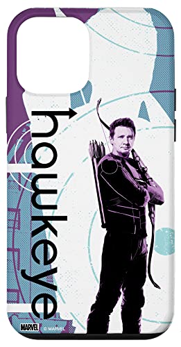 マーベル ホークアイ クリント・バートン ハーフトーン キャラクターポスター スマホケース iPhone 12 mini 用