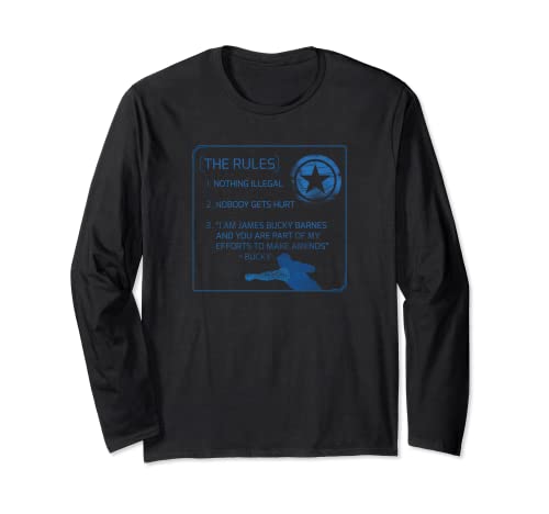 マーベル・ザ・ファルコンとウィンター・ソルジャーのバッキー・バーンズのルール 長袖Tシャツ