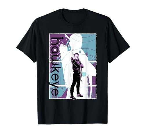 マーベル ホークアイ クリント・バートン ハーフトーン キャラクターポスター Tシャツ