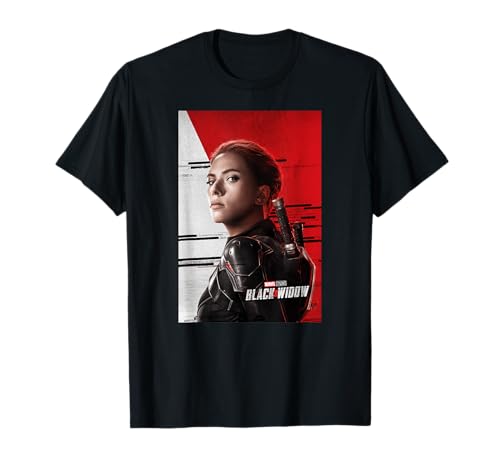 マーベル ブラック・ウィドウ ナターシャ・ロマノフ ティーザー 映画ポスター Tシャツ