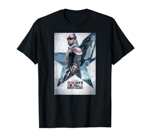 マーベル ファルコンとウィンターソルジャー サム・ウィルソン ポスター Tシャツ