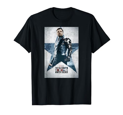 Marvel The Falcon and The Winter Soldier Bucky Barnes ポスター Tシャツ